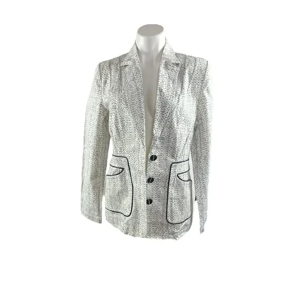Cabi Black and White Carol Anderson By Invitation Code Blazer Jacket Nwt - Picture 6 of 16